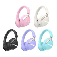 Casque sans fil supra-auriculaire AKZ couleur macaron 2024 avec annulation active du bruit (ANC), son Hi-Fi, design étanche