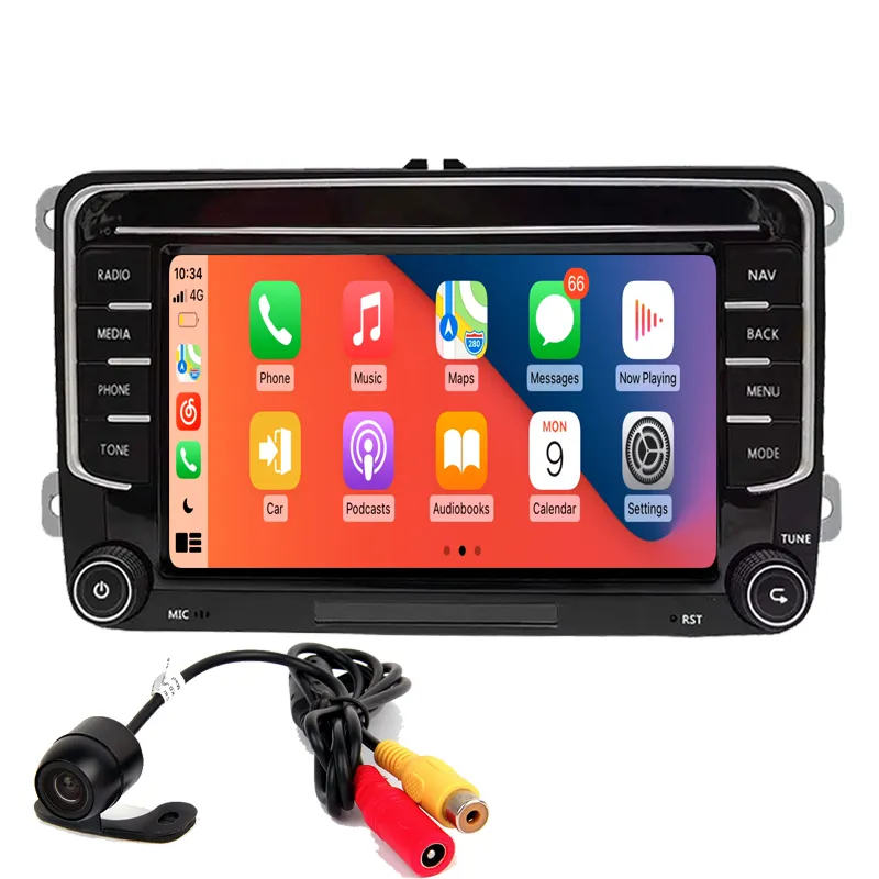 Radio Mobil Android Auto RCD360 PRO NONAME Carplay Radio RCD330 MIB Baru untuk VW Golf 5 6 Jetta MK5 MK6 Tiguan CC Polo Passat