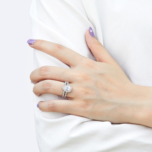 Fine Jewelry Waterdrop Cut 925 Sterling Silver Luxury Bridal Wedding <b>Ring</b> Sets <b>CZ</b> Engagement <b>Rings</b> Promise Party Anniversary - Product Image 5