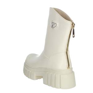 Bottines basses pour femme Laura Biagiotti, couleur crème, taille 35, semelle épaisse - Product Image 2