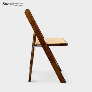 Sillas Plegables de Madera Portátiles al por Mayor para Eventos, Silla de Jardín de Madera Resistente para Servicios de Catering Comercial - Product Image 3