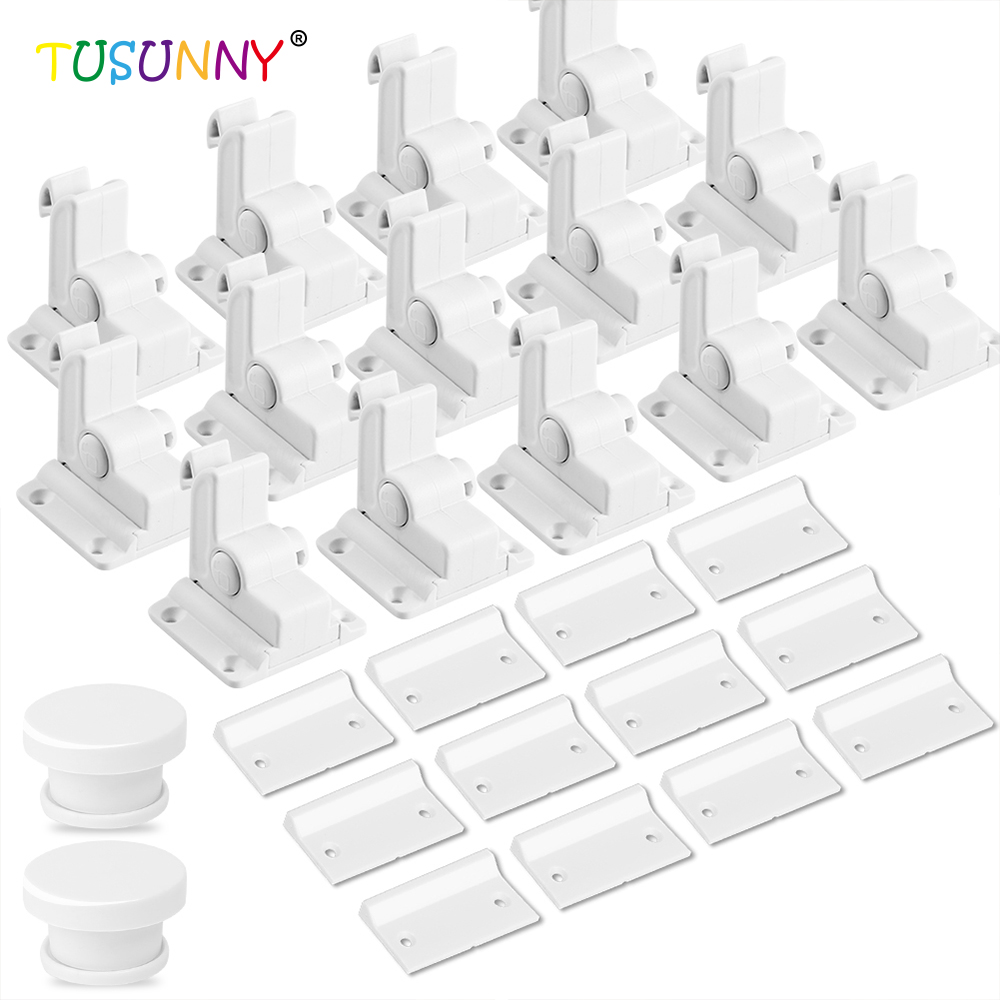 Child & Baby Safety Proof Magnetic Cupboard cabinet Locks 8 locks & 2 Keys Easy Install in Seconds