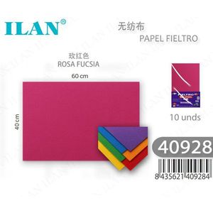 Lámina de Fieltro Ilan 40x60 Cm Rosa Fucsia Material para Manualidades - Product Image 1