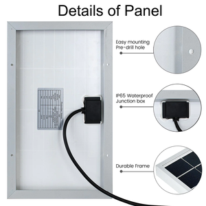 A Grade Monocrystalline <b>Solar</b> <b>Panels</b> <b>Small</b> Pv 10W 20W 30W 50W 80W 100W 200W <b>Solar</b> Module Factory Price for Light - Product Image 4