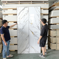 Hojas de mármol de PVC ligeras, panel de pared de mármol UV, fácil instalación y proyectos domésticos de bricolaje