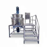 Mélangeur de laboratoire efficace pour shampoing, après-shampoing, savon corporel, avec chauffage, homogénéisation sous vide et émulsification, et cuve d'émulsification