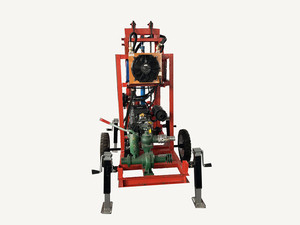 Plateforme de forage de puits d'eau portable sur roues 120m 150m 160m 180m 200m 260m - Product Image 3