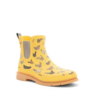 Custom Patterns Women's Waterproof Chelsea <b>Ankle</b> Rain Boot with Elastic Gore Rubber Stylish for Rainy Days and Summer - Product Image 1