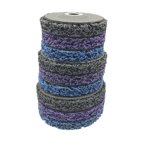Disques de ponçage en fibre métallique en acier inoxydable 100/115/125 Feuille de meulage diamantée noire pour l'enlèvement de la peinture automobile - Product Image 1