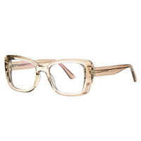 NWOGLSS 2147 Nouvelles Lunettes de Mode Personnalisées Unisexe Carrées à Monture Complète avec Verres PC Protection des Yeux Anti-Lumière Bleue