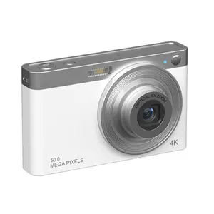 Auto Focus 48MP Vlogging Camera Zoom Travel Portable 4kdigital Camera for Youtube and Anti-shake Video Camera 16X Gray > 3" JRKI