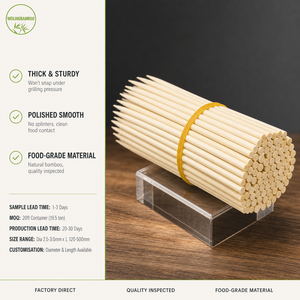 Palillos de Bambú para Cócteles, Palitos para Frutas, Palitos de Madera Natural Ecológicos para <span class=keywords><strong>Bar</strong></span>, Fiestas, Catering, Venta al por Mayor - Product Image 2