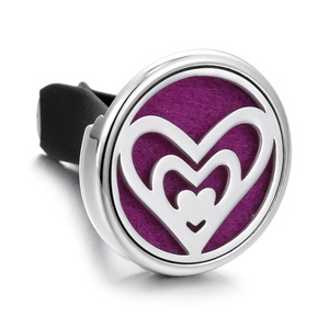 Diffuseur d'aromathérapie pour voiture en acier inoxydable de 30 mm avec logo personnalisé, clip de ventilation - Product Image 2