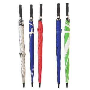 Parapluies de golf de luxe 190T en pongé 8K pour hommes, avec logo personnalisé imprimé, ouverture semi-automatique, protection solaire, publicité EVA classique - Product Image 1