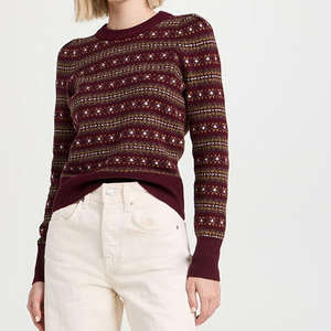 2026 Casual Lightweight Cotton Women's <b>Sweaters</b> Long Sleeve Tops Breathable Stand Collar Pullover Winter Clothes Fashion Front - Product Image 4