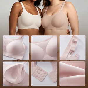 Soutien-gorge <span class=keywords><strong>d</strong></span>'<span class=keywords><strong>allaitement</strong></span> sans fil et sans couture, doux comme une seconde peau, confortable pour la maternité et le post-partum - Product Image 5