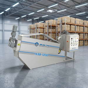Industrial <b>sludge</b> dewatering machine Solid liquid separation equipment Screw press dewatering system - Product Image 1
