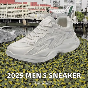 Zapatillas Deportivas para Hombre 2025 con Suela Gruesa, Deportivas, con Suela de TPU, Cómodas, Atléticas, Casuales para Exteriores, con Cordones y Malla, para Verano - Product Image 3