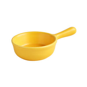 Piring Restoran <span class=keywords><strong>Mini</strong></span> keramik genggam ramah lingkungan, piring restoran kecil warna permen kedelai/cuka dengan pegangan piring sekali pakai - Product Image 5