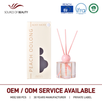 Diffuseur à bâtonnets 200 ml, parfum Pêche Oolong, Vente en gros Fabricant, OEM ODM, Parfums d'ambiance et Désodorisants pour la maison