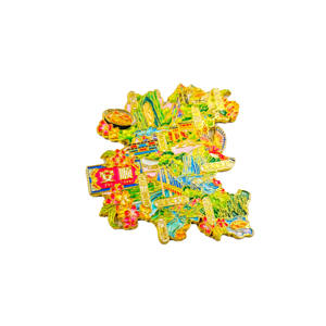 Imanes Decorativos para Refrigerador con Diseño de Fénix al Estilo de la Ópera China, Hechos a Mano en Metal Duradero, con Acabado Pintado, Recuerdos Culturales Tradicionales - Product Image 4