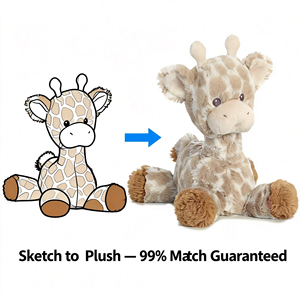 최고급 안전 소재 화이트 맞춤형 도매 그레이하운드 봉제 인형 - Product Image 1