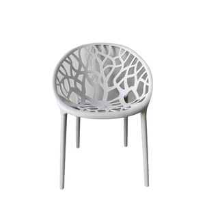 Venta caliente moderno negro barato apilable PP árbol comedor silla diseño al aire libre restaurante café plástico <span class=keywords><strong>terraza</strong></span> silla - Product Image 3