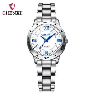 Reloj de Cuarzo CHENXI 027C para Hombre y Mujer, Correa de Acero Inoxidable, Reloj de Pulsera de Moda para Parejas, Venta al por Mayor de Fábrica, Venta Caliente Transfronteriza - Product Image 3