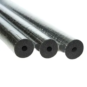 Funas flex elastomeric for copper pipe foam rubber tube/pipe with aluminum foil NBR/PVC rubber foam insulation