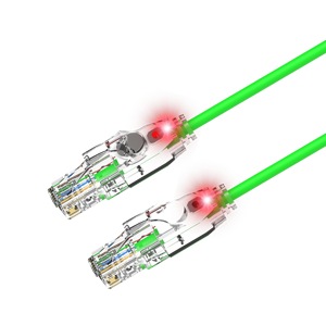 BEHPEX <span class=keywords><strong>ไฟ</strong></span> LED Cat6a <span class=keywords><strong>สาย</strong></span>อินเทอร์เน็ต UTP 28AWG <span class=keywords><strong>สาย</strong></span>แพทช์บางเฉียบติดตามสาย Lan สมาร์ทอย่างรวดเร็ว - Product Image 5