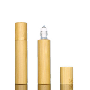 Forma del cilindro della bottiglia del rullo di vetro di bambù 3ml 5ml 5ml 10ml per gli oli essenziali ed il <span class=keywords><strong>profumo</strong></span> - Product Image 5