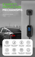 Chargeur de voiture électrique Home Essential Monophasé 32A 7KW Type 2 AC Chargeur portable EV réglable avec prise CEE et sac à main