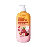 Crème éclaircissante et protectrice à la cerise, hydratante, protection solaire pour le corps, fraîche, non collante, été