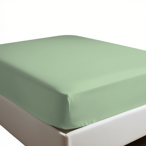 Drap-housse 100% coton vert italien pour lit simple 90x200cm - Product Image 3