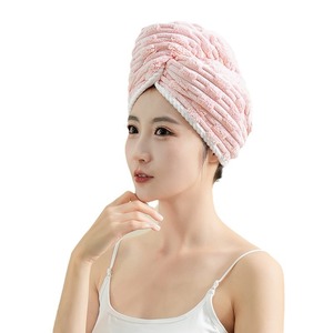 Gorro de Secado de Cabello de Felpa de Bambú 25x65cm, Secado Rápido, Color Sólido, Uso Doméstico, Microfibra de Felpa de Coral - Product Image 4