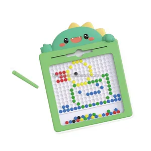 Groothandel Educatieve Dot Art Puzzel Spel Speelgoed Konijn Magneet Doodle Bord Magnetische Kralen Tekentafel Voor Kinderen