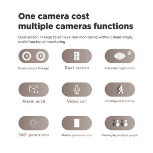 VENTA CALIENTE <span class=keywords><strong>5G</strong></span> Vigilancia de seguridad inteligente para el hogar CCTV Detección de movimiento Dos ojos <span class=keywords><strong>Mini</strong></span> <span class=keywords><strong>Wifi</strong></span> <span class=keywords><strong>1080P</strong></span> Cámara IP inalámbrica - Product Image 3