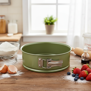 Strumenti per torte a forma di molla antiaderente con linea di visione verde - Product Image 3