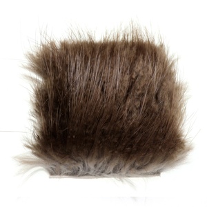 Vente en gros de fourrure de castor 5x5cm pour la pêche à la mouche à la truite, mouche sèche, caddis, émergents, nymphes, matériel de montage de mouche flottante pour la rivière - Product Image 1