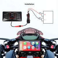 Motorcycle/Rider Wireless CarPlay Android Auto Layar Navigasi All-in-One 6-inci dengan Pengunci Lepas Cepat Garansi 1 Tahun