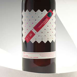 Étiquette en papier texturé imperméable à gratter pour seau à glace, vin ou parfum, personnalisée, <span class=keywords><strong>autocollante</strong></span> avec estampage à chaud en <span class=keywords><strong>feuille</strong></span> d'or gaufrée - Product Image 2