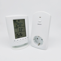 Thermostat portatif sans fil, 433.92Mhz, avec prise de prise et télécommande