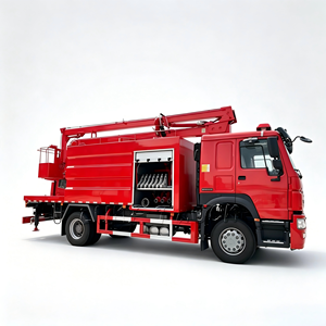 Camion de pompiers aérien HOWO 4x2 avec tour d'incendie surélevée de 16 m pour la lutte contre les incendies en usine et les secours en immeubles de grande hauteur - Product Image 1