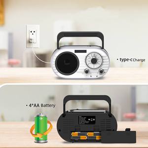 Retro Fashion High Sensitivity AM FM SW Three Band Portable Radio Home Outdoor Manual Tuning Rechargeable Broadcast Receiver - Product Image 4