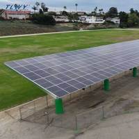 Système d'installation photovoltaïque solaire TLWY, structure de carport imperméable pour stationnement, borne de recharge, carport photovoltaïque