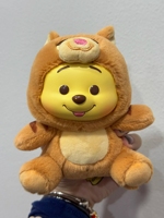 100% Original Cartoon 9PCS/Boîte Miniso Winnies the Poohs Naughty Party Series Pendentifs en vinyle et peluche Boîtes mystères Porte-clés suspendus