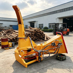 Broyeur à bois portable à moteur diesel, déchiqueteuse de branches, mini broyeur à bois mobile - Product Image 2