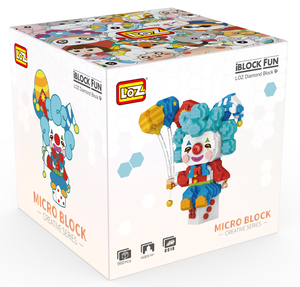 LOZ 960 Uds Micro diamante partícula rompecabezas juguete bloques de construcción conjuntos educativos payaso cumpleaños fiesta bufón modelo - Product Image 3