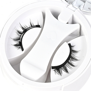 Cils magnétiques naturels réutilisables en gros, marque privée, extensions de cils magnétiques 3D avec applicateur - Product Image 1