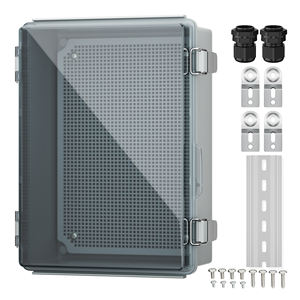 กล่องไฟฟ้ากันน้ำ IP65 วัสดุ ABS ขนาด 190x290x140 มม. พร้อมสายร้อยสายไฟ ราง DIN ป้องกันฝุ่น กล่องควบคุมสำหรับโซลาร์ - Product Image 2